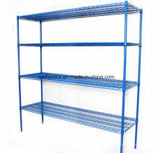 Custom Epoxy Metal Wire Carpet Storage Racks pour entrepôt / chambre à froid